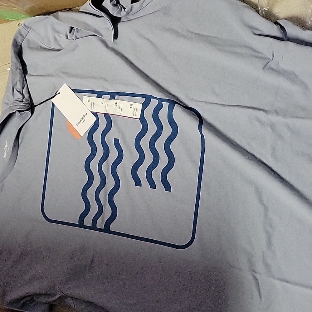 Woman's blue shirt